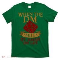 Dungeon Master Gift Dungeon Master  Geeky Gift When The Dungeon Master Smiles T-Shirt thumb 0