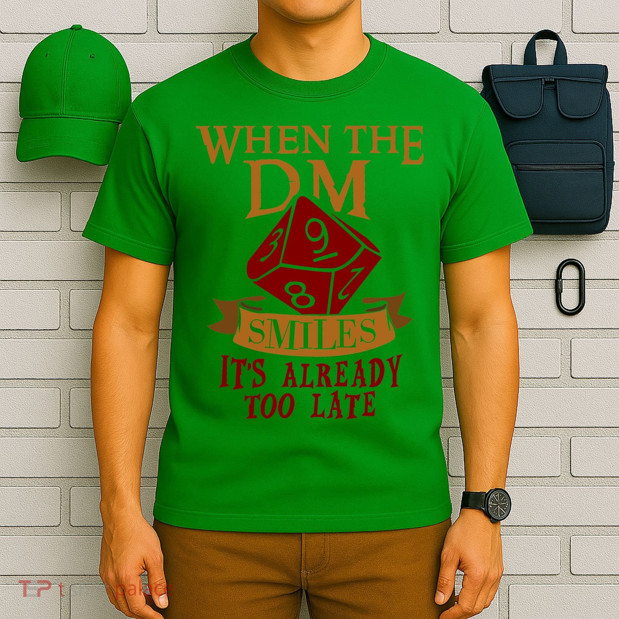 Dungeon Master Gift Dungeon Master  Geeky Gift When The Dungeon Master Smiles T-Shirt