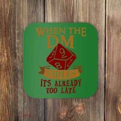 Dungeon Master Gift Dungeon Master  Geeky Gift When The Dungeon Master Smiles Coaster