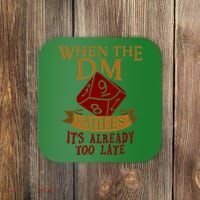 Dungeon Master Gift Dungeon Master  Geeky Gift When The Dungeon Master Smiles Coaster thumb 0