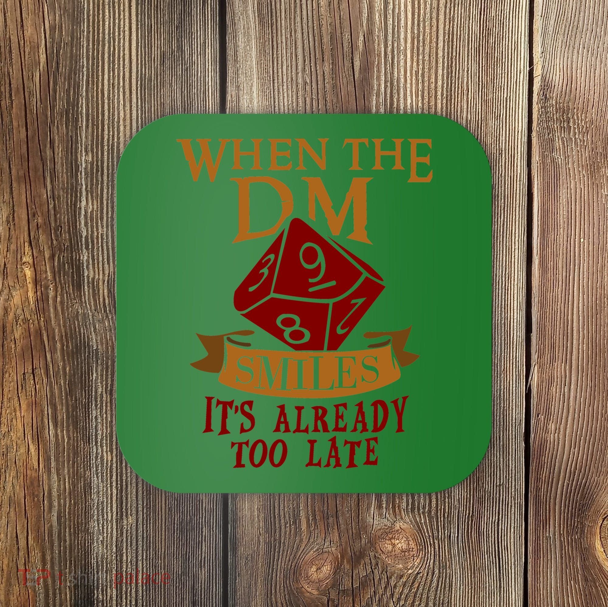 Dungeon Master Gift Dungeon Master  Geeky Gift When The Dungeon Master Smiles Coaster