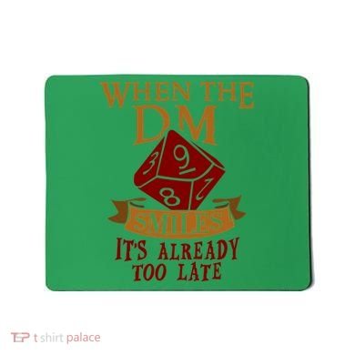 Dungeon Master Gift Dungeon Master  Geeky Gift When The Dungeon Master Smiles Mousepad