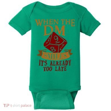Dungeon Master Gift Dungeon Master  Geeky Gift When The Dungeon Master Smiles Baby Bodysuit