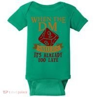 Dungeon Master Gift Dungeon Master  Geeky Gift When The Dungeon Master Smiles Baby Bodysuit thumb 0