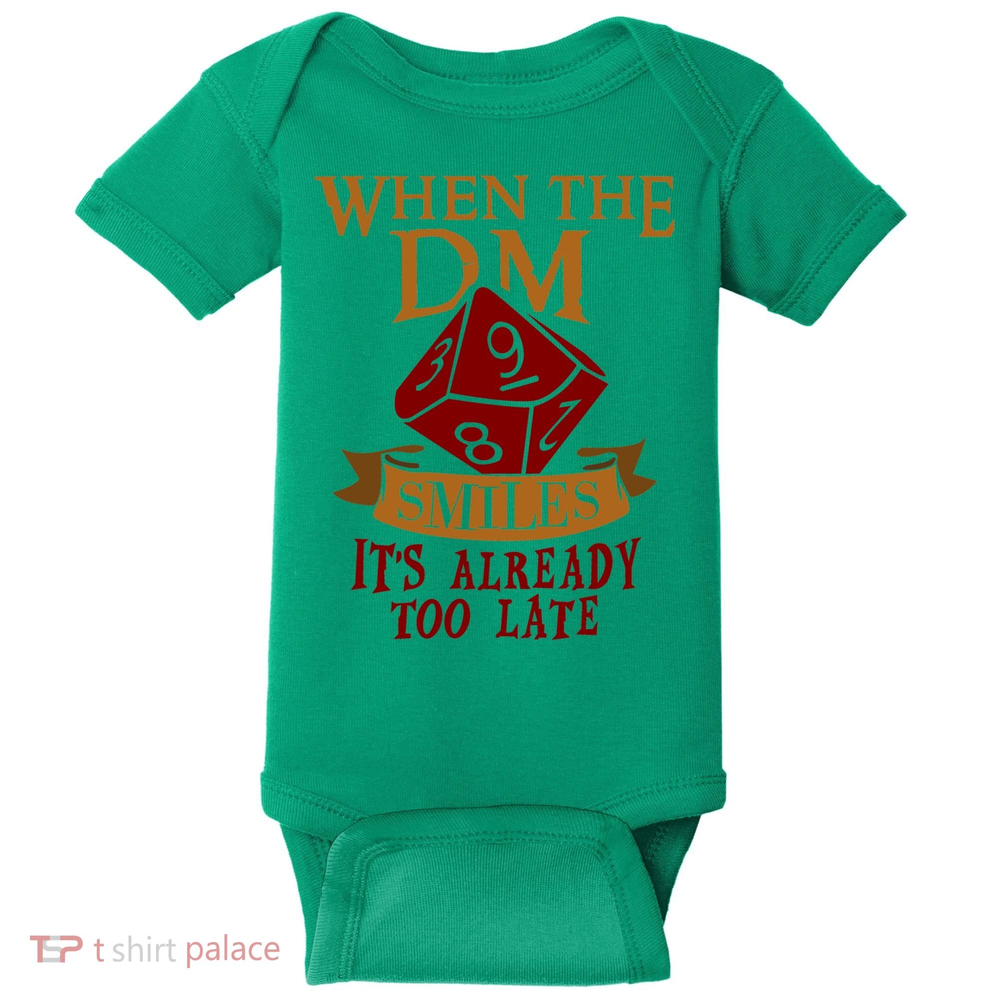 Dungeon Master Gift Dungeon Master  Geeky Gift When The Dungeon Master Smiles Baby Bodysuit