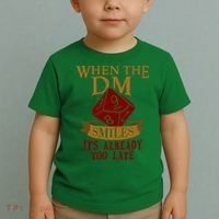 Dungeon Master Gift Dungeon Master  Geeky Gift When The Dungeon Master Smiles Toddler T-Shirt thumb 2