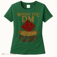 Dungeon Master Gift Dungeon Master  Geeky Gift When The Dungeon Master Smiles Women's T-Shirt thumb 0