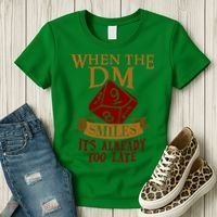 Dungeon Master Gift Dungeon Master  Geeky Gift When The Dungeon Master Smiles Women's T-Shirt thumb 3