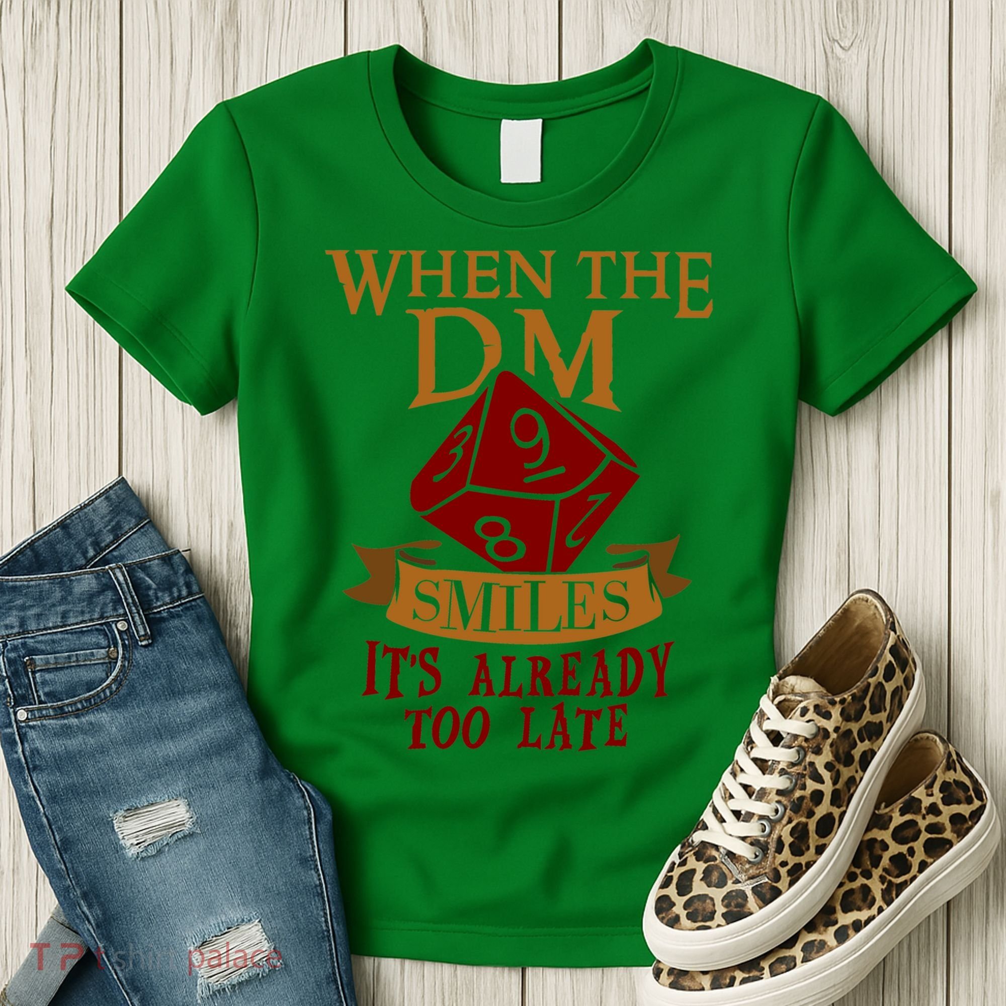 Dungeon Master Gift Dungeon Master  Geeky Gift When The Dungeon Master Smiles Women's T-Shirt