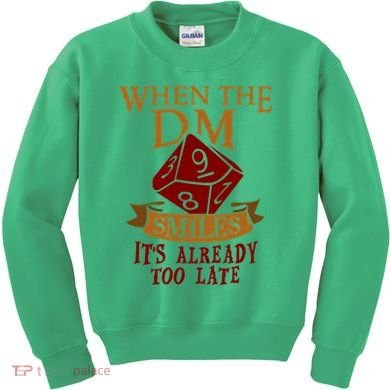 Dungeon Master Gift Dungeon Master  Geeky Gift When The Dungeon Master Smiles Kids Sweatshirt