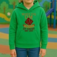 Dungeon Master Gift Dungeon Master  Geeky Gift When The Dungeon Master Smiles Kids Hoodie thumb 3