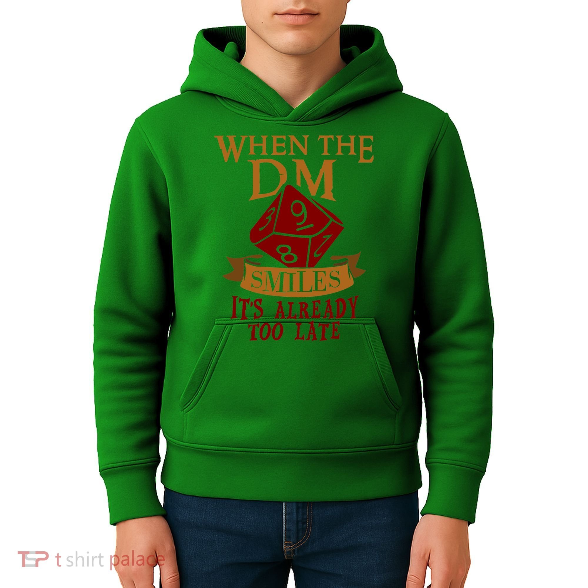 Dungeon Master Gift Dungeon Master  Geeky Gift When The Dungeon Master Smiles Kids Hoodie
