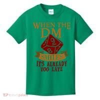 Dungeon Master Gift Dungeon Master  Geeky Gift When The Dungeon Master Smiles Kids T-Shirt thumb 0