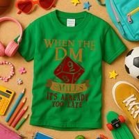Dungeon Master Gift Dungeon Master  Geeky Gift When The Dungeon Master Smiles Kids T-Shirt thumb 3