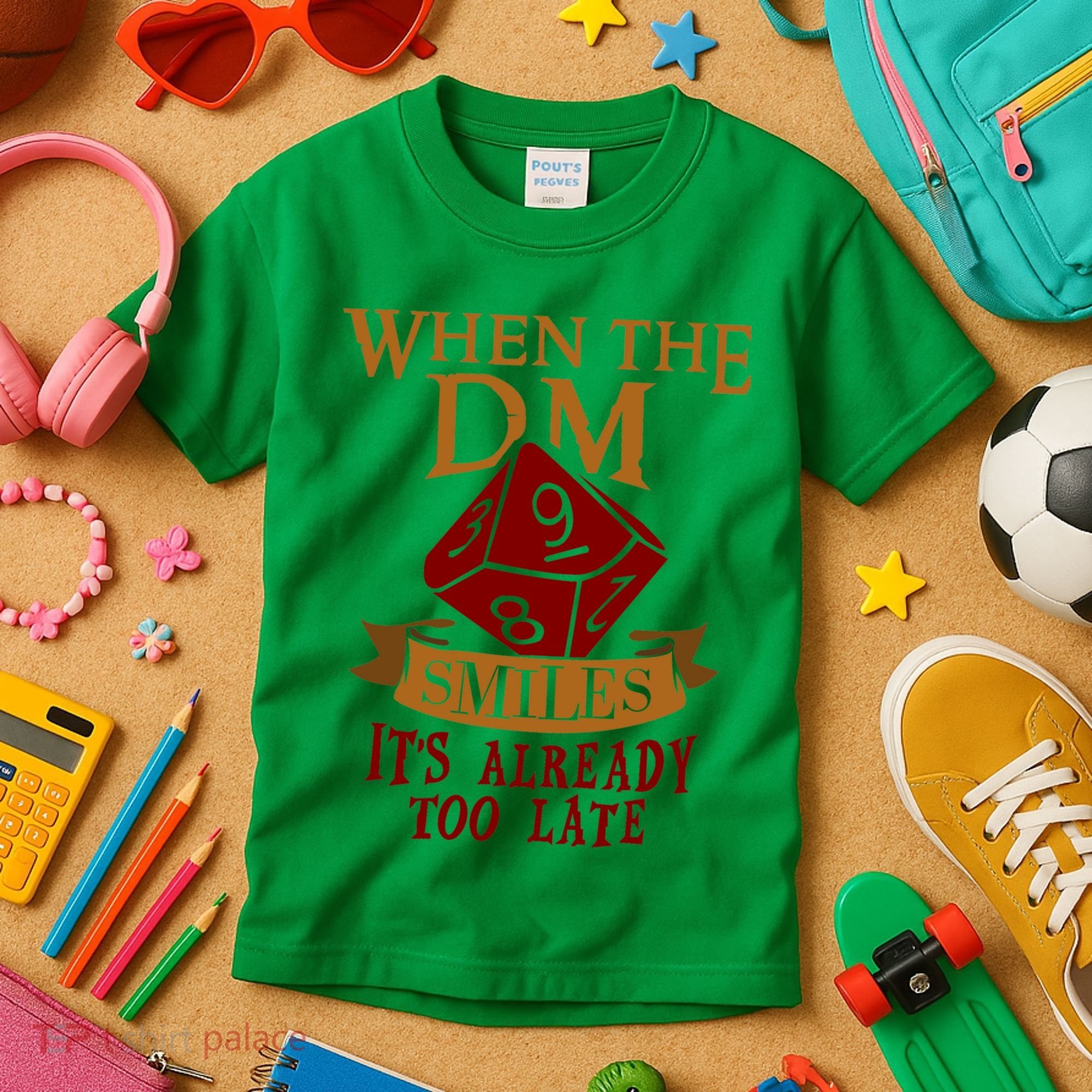 Dungeon Master Gift Dungeon Master  Geeky Gift When The Dungeon Master Smiles Kids T-Shirt