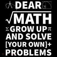Dear Math Grow Up And Solve Your Own Problems Backpack thumb 2
