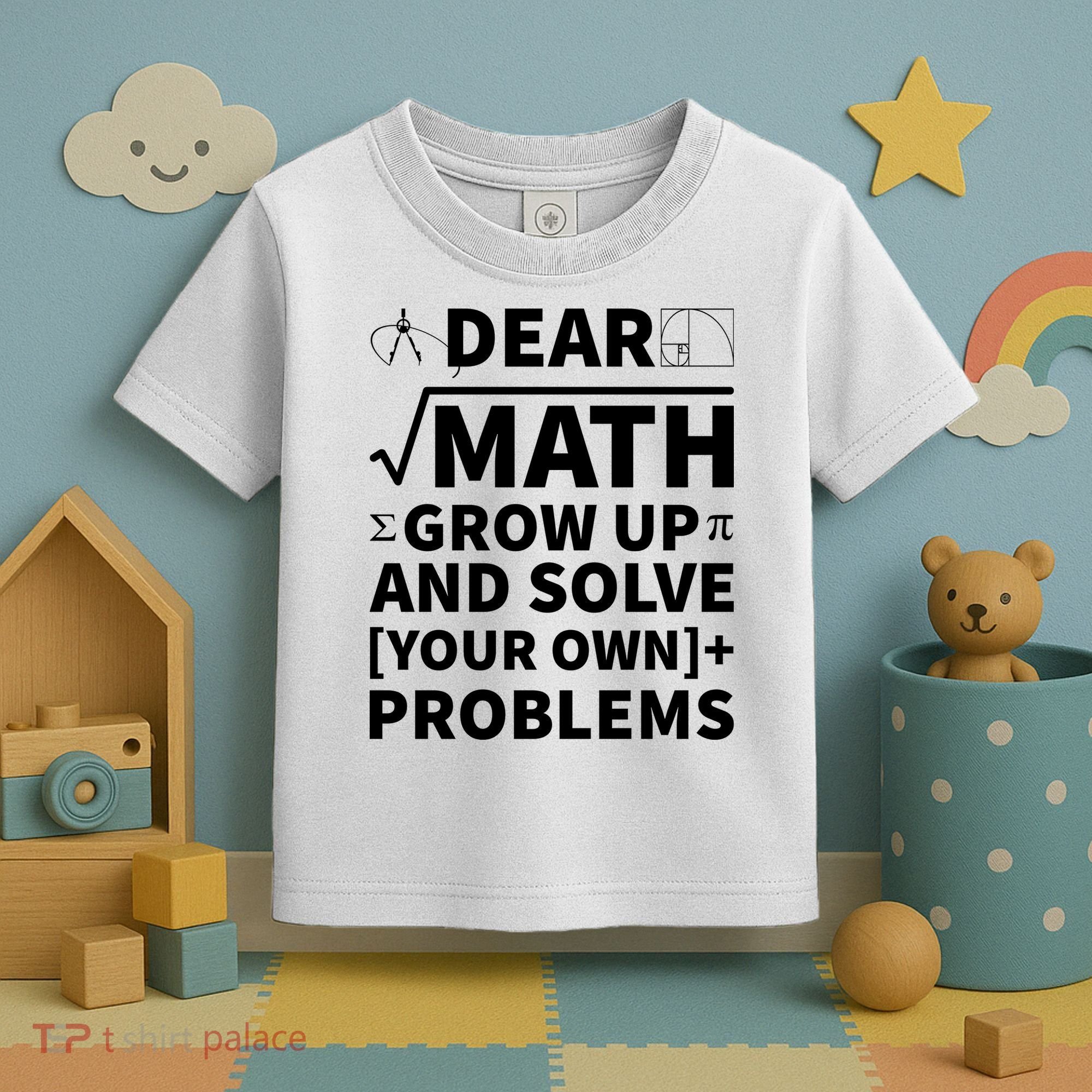 Dear Math Grow Up And Solve Your Own Problems Toddler T-Shirt