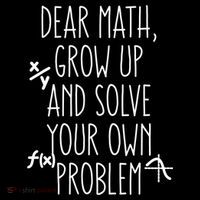Dear Math Grow Up And Solve Your Own Problems Teens Trendy Funny Gift Women's Hoodie thumb 2