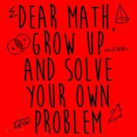 Dear Math Grow Up And Solve Your Own Problem Funny Santa Hat thumb 1