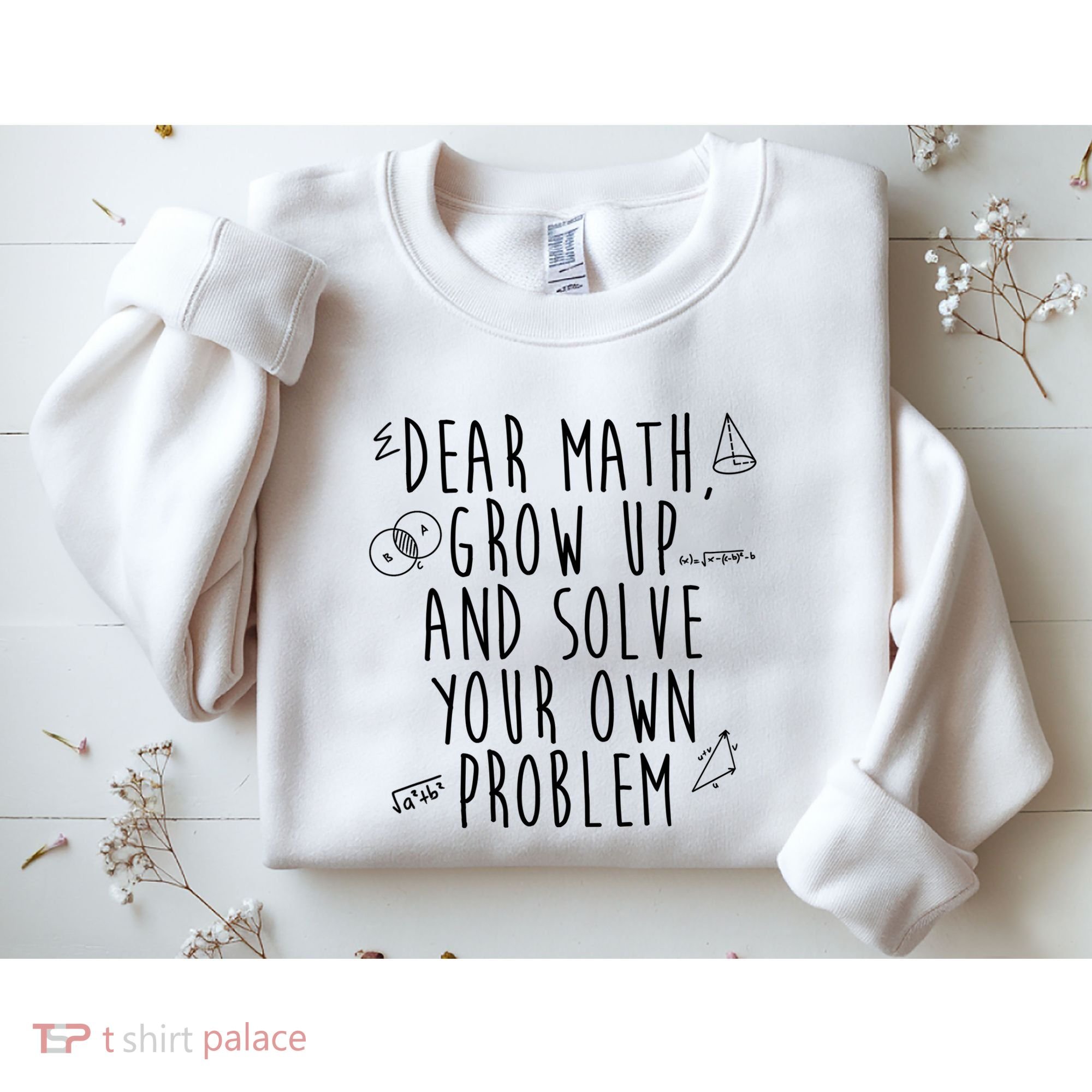 Dear Math Grow Up And Solve Your Own Problem Funny Sweatshirt