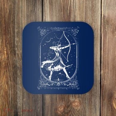 Diana Moon Goddess Celestial Deity Roman Mythology Coaster