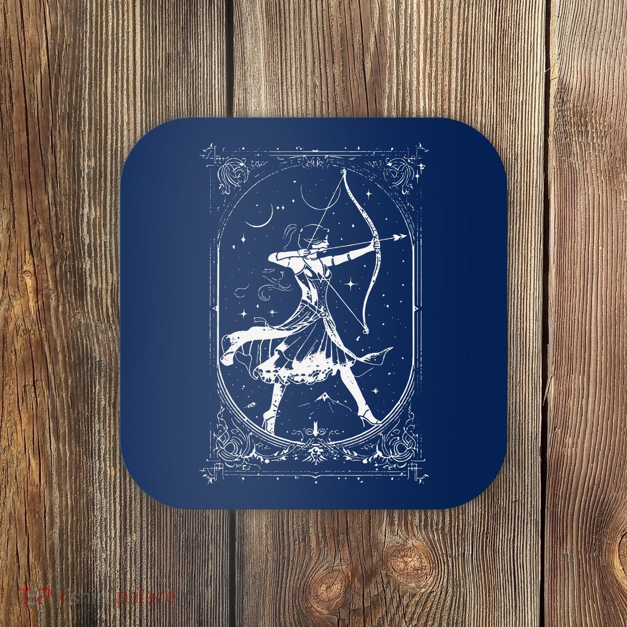Diana Moon Goddess Celestial Deity Roman Mythology Coaster
