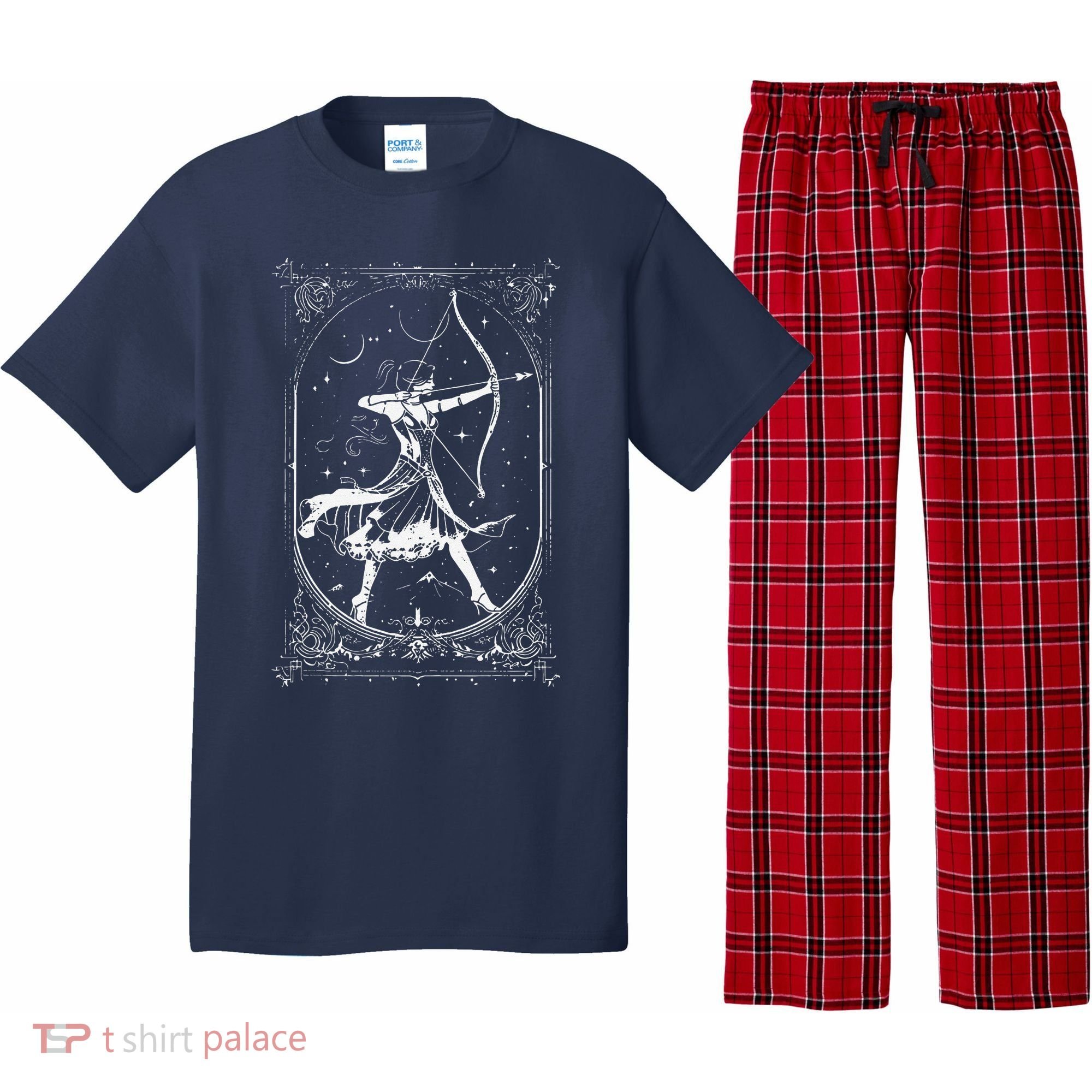 Diana Moon Goddess Celestial Deity Roman Mythology Pajama Set