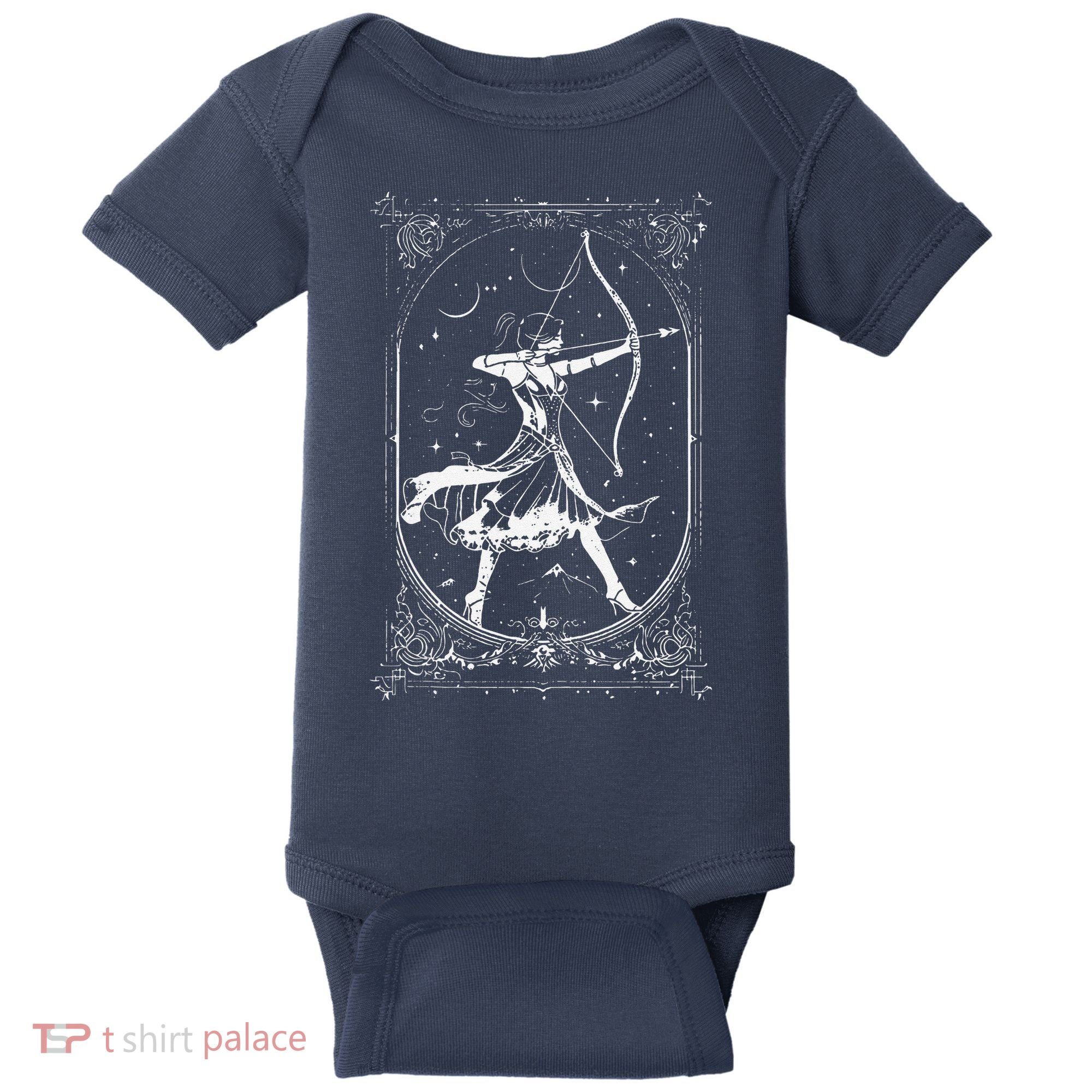 Diana Moon Goddess Celestial Deity Roman Mythology Baby Bodysuit