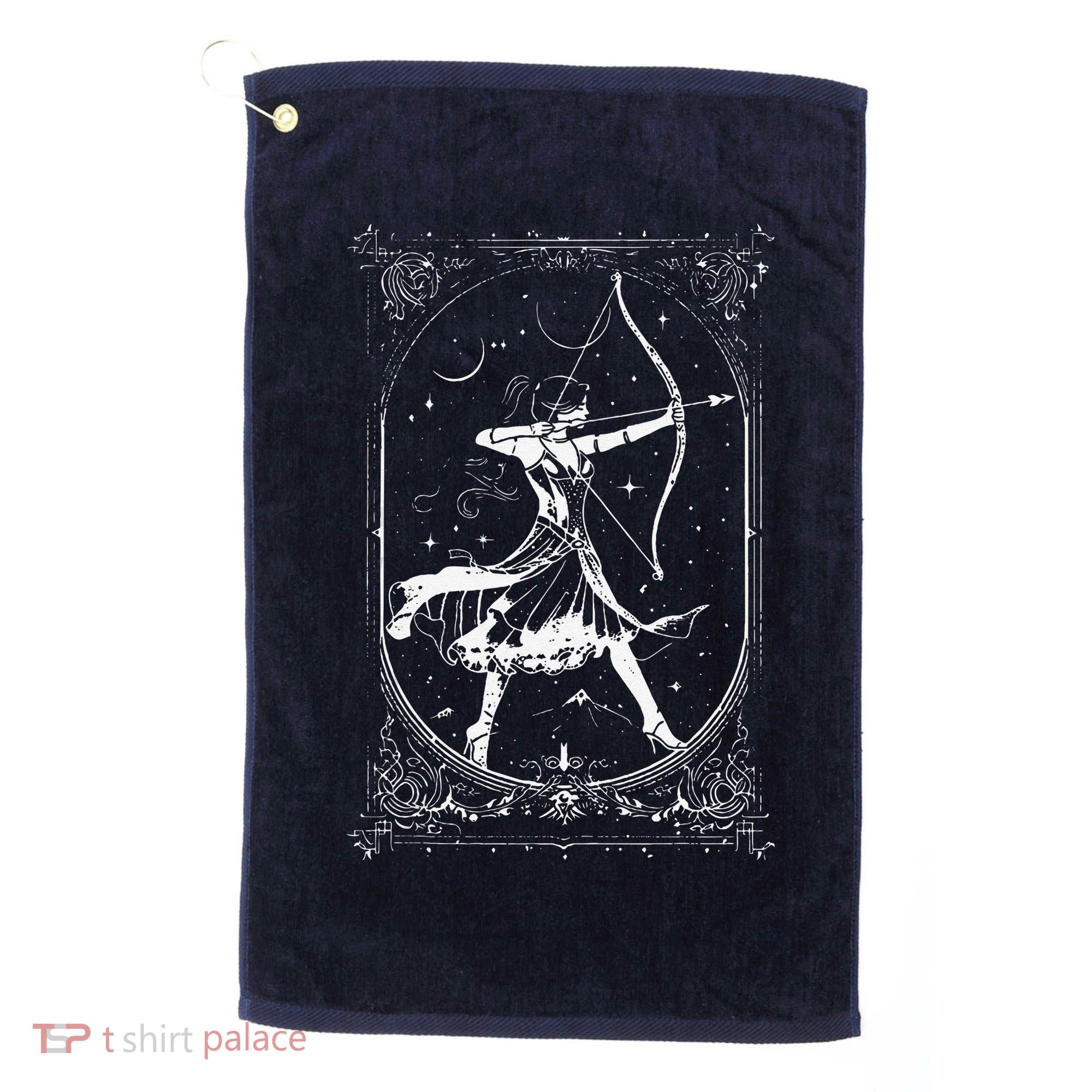 Diana Moon Goddess Celestial Deity Roman Mythology Golf Towel