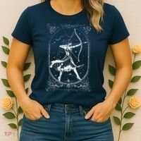 Diana Moon Goddess Celestial Deity Roman Mythology Women's T-Shirt thumb 2
