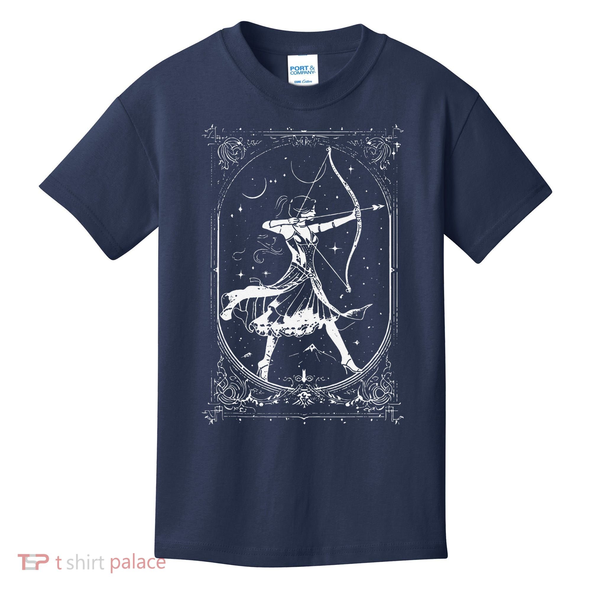 Diana Moon Goddess Celestial Deity Roman Mythology Kids T-Shirt