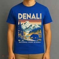Denali Mountaineer Hiking Nature National Park T-Shirt thumb 3