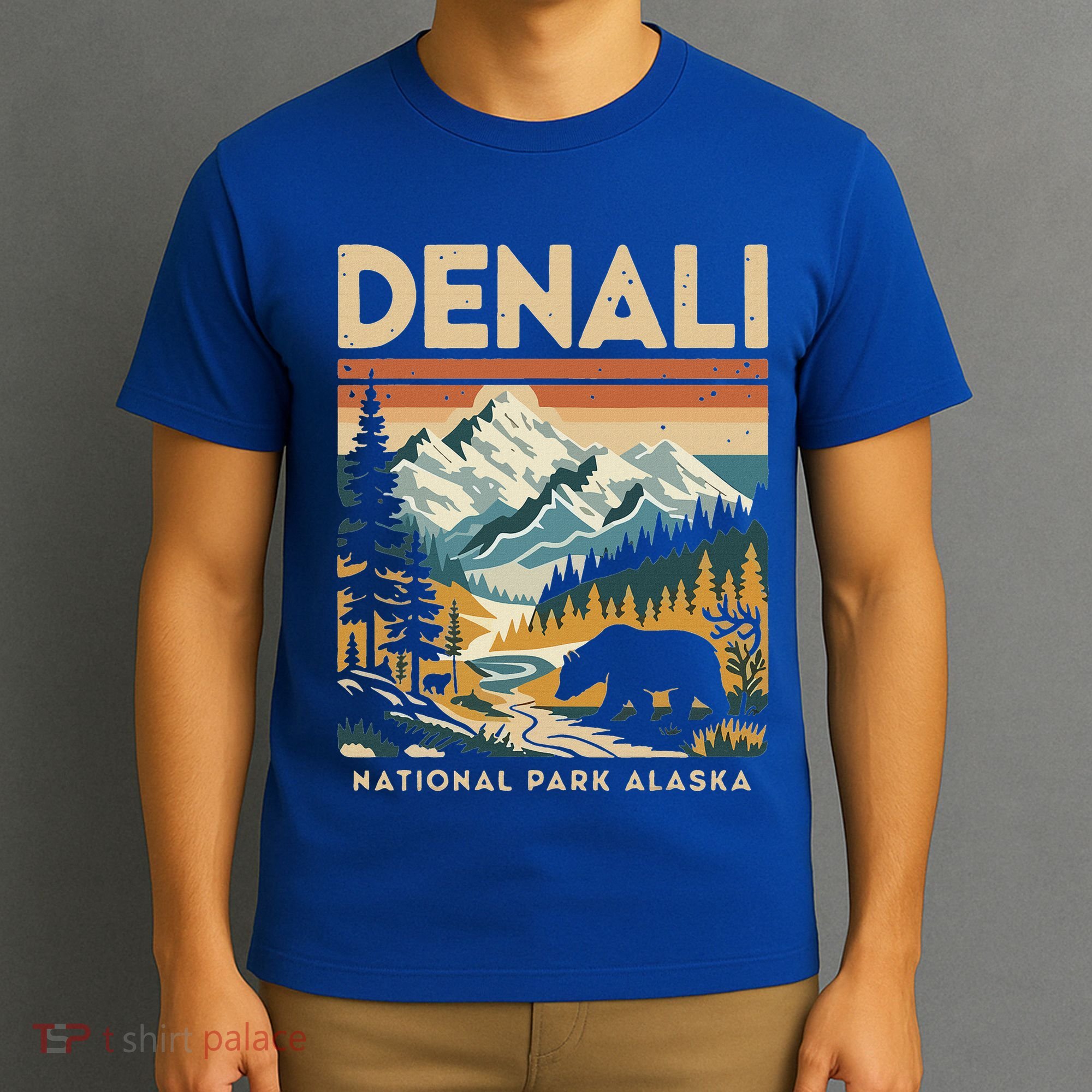 Denali Mountaineer Hiking Nature National Park T-Shirt