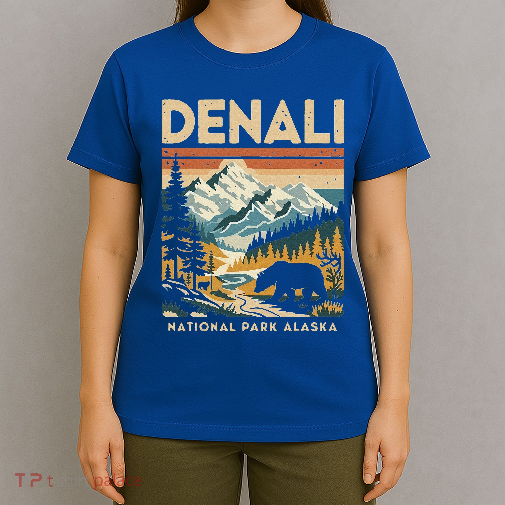 Denali Mountaineer Hiking Nature National Park T-Shirt