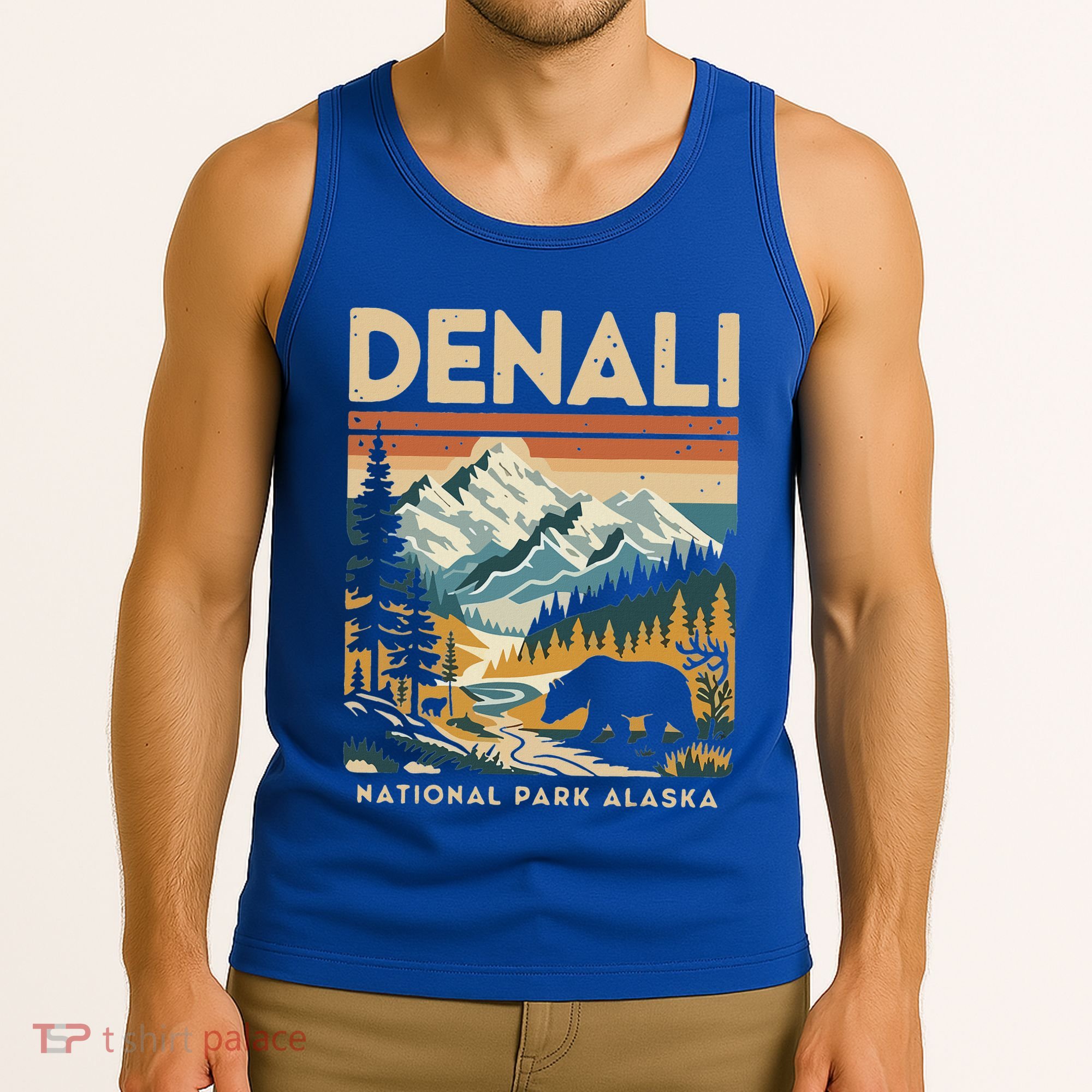 Denali Mountaineer Hiking Nature National Park Tank Top