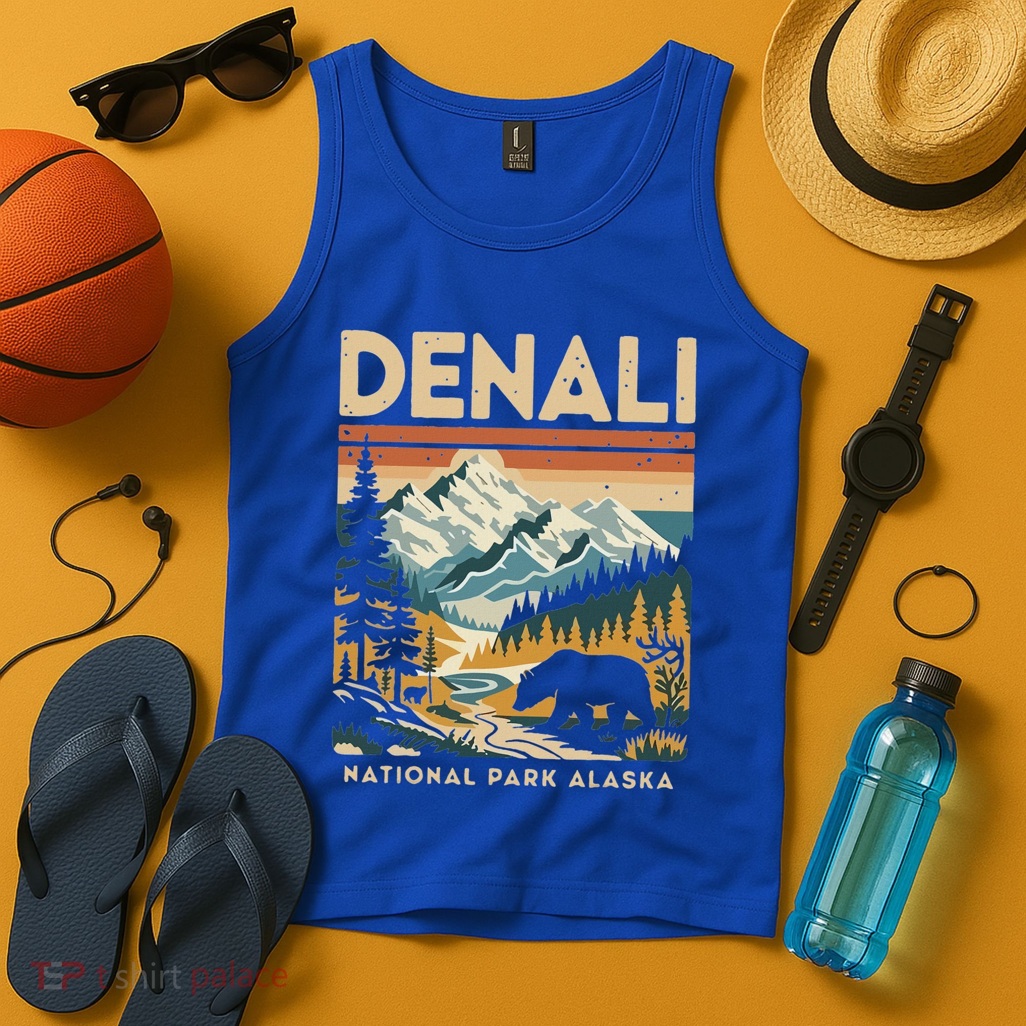 Denali Mountaineer Hiking Nature National Park Tank Top
