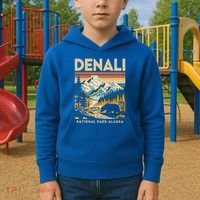 Denali Mountaineer Hiking Nature National Park Kids Hoodie thumb 2