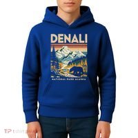 Denali Mountaineer Hiking Nature National Park Kids Hoodie thumb 4