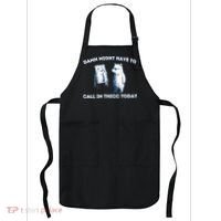 Damn Might Have To Call In Thicc Today Meme Apron thumb 0
