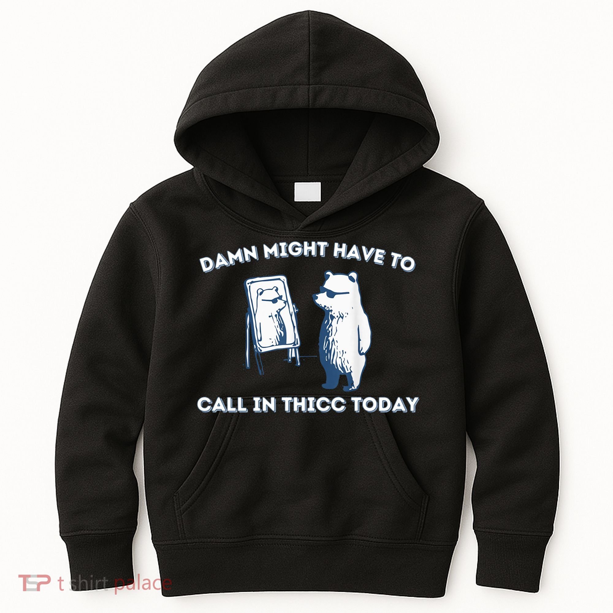 Damn Might Have To Call In Thicc Today Meme Kids Hoodie