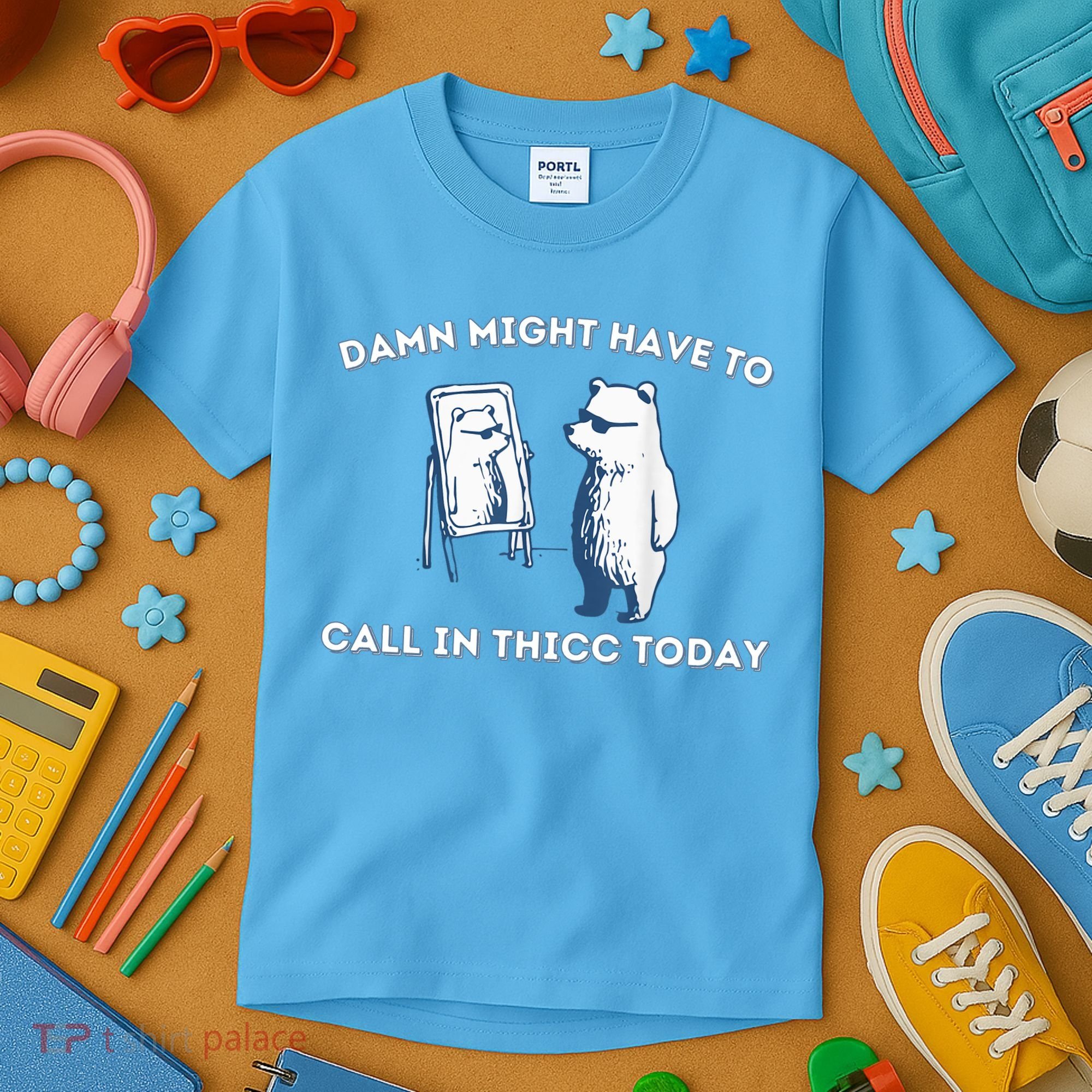 Damn Might Have To Call In Thicc Today Meme Kids T-Shirt