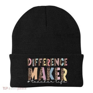 Difference Maker Hashtag Teacher Life Beanie
