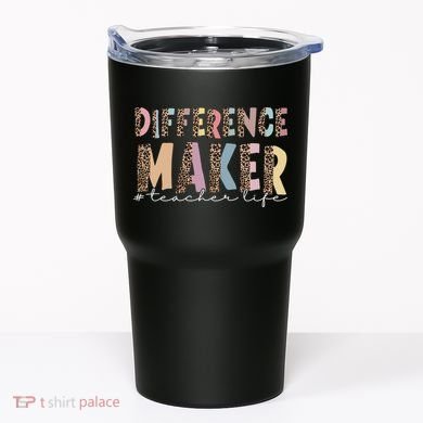 Difference Maker Hashtag Teacher Life Tumbler