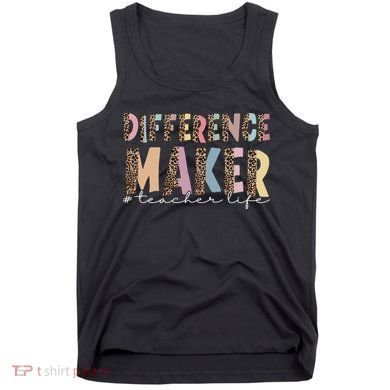 Difference Maker Hashtag Teacher Life Tank Top