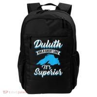 Duluth Minnesota Has A Great Lake Its Superior Pun Backpack thumb 0