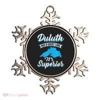 Duluth Minnesota Has A Great Lake Its Superior Pun Ornament thumb 0
