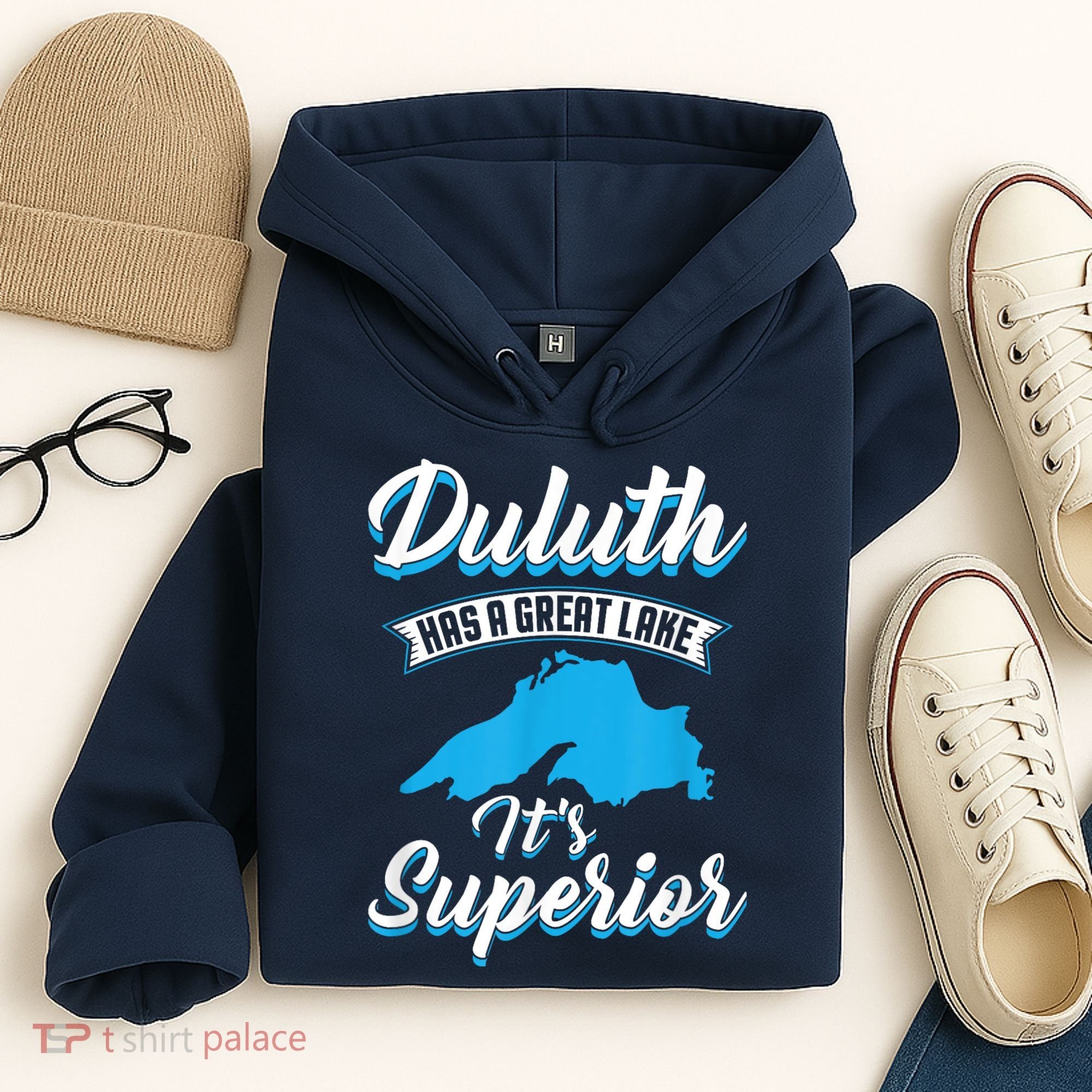 Duluth Minnesota Has A Great Lake Its Superior Pun Hoodie