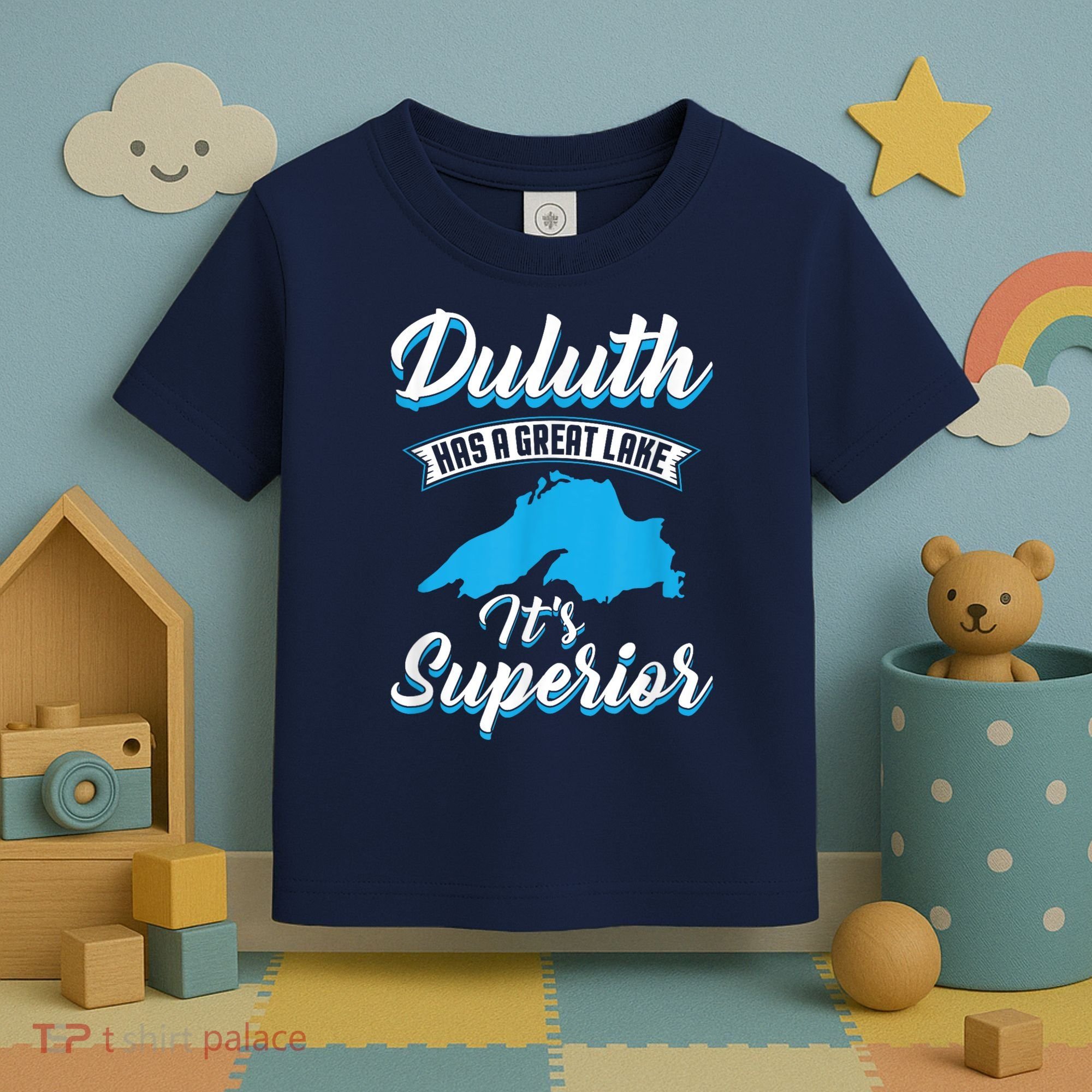 Duluth Minnesota Has A Great Lake Its Superior Pun Toddler T-Shirt