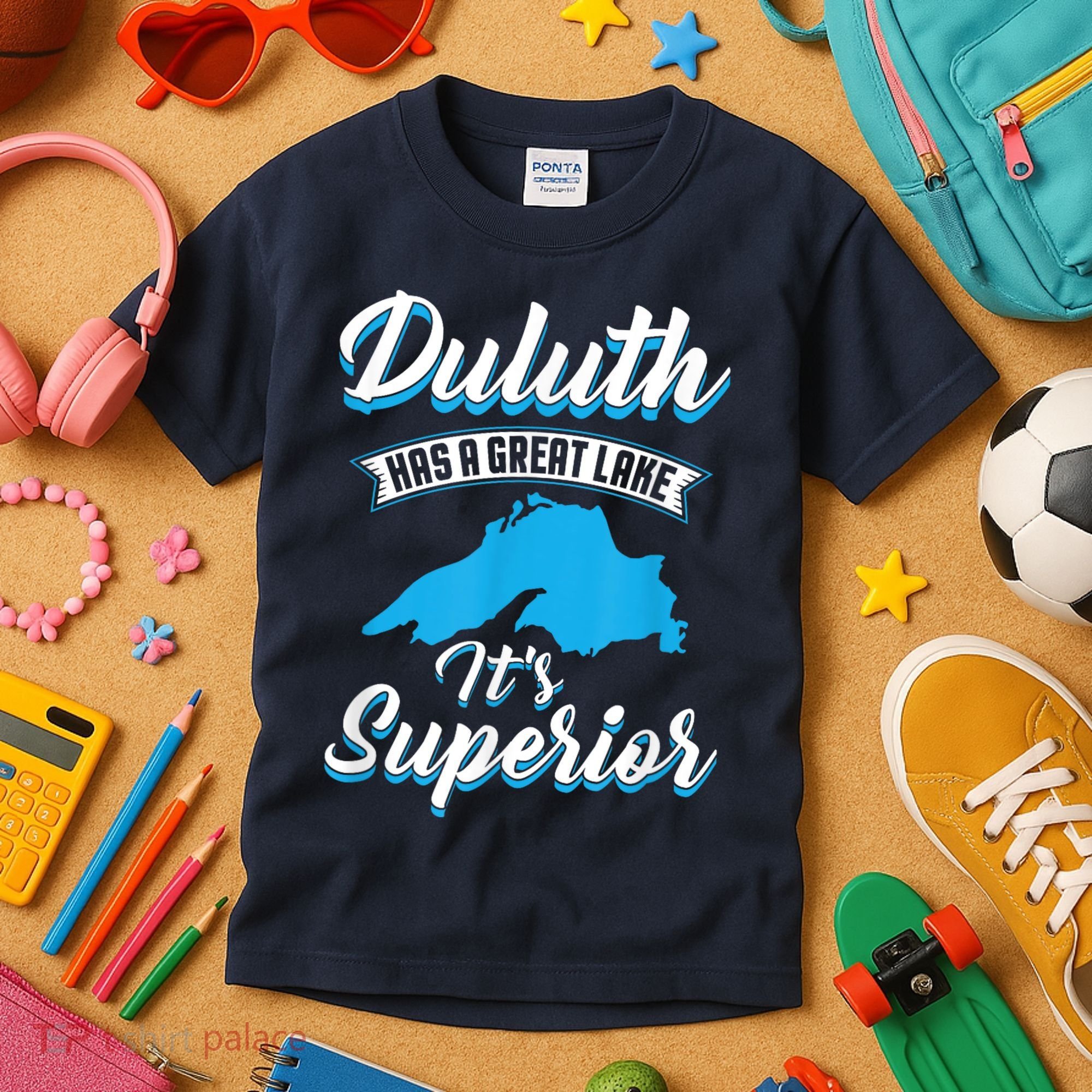 Duluth Minnesota Has A Great Lake Its Superior Pun Kids T-Shirt