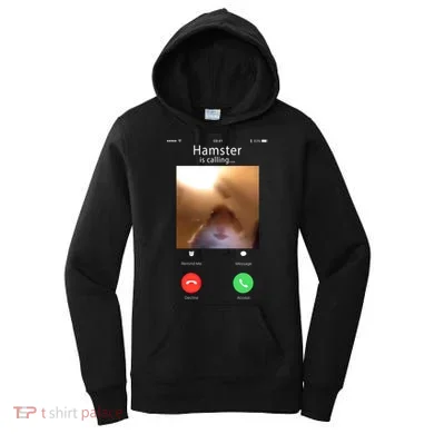 Dank Meme Hamster Staring Front Camera Hamster Calling Gift Women's Hoodie